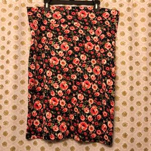 Size XXL Agnes & Dora floral pencil skirt. EUC